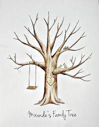 Original Baby Shower Tree Guest Book Finger Print By Spottednest 50 00 Family Tree Art Tree Drawing Fingerprint Tree