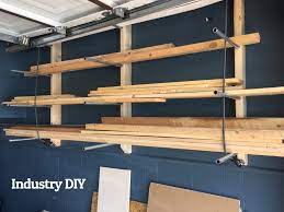 Diy Wood Storage Rack With Conduit 6 Easy Steps Wood Storage Rack Diy Storage Rack Lumber Storage