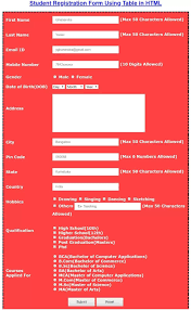Student Registration Form In Html With Css Completely Free In 2020 Registration Form Student Graduation Post