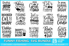 Download Funny Fishing Svg Bundle Pre Designed Illustrator Graphics Creative Market