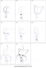 How To Draw Plagg Kwami From Miraculous Ladybug Printable Step By Step Drawing Sheet Drawingtutorials101 Miraculous Drawings Ladybug Art Step By Step Drawing