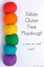 Edible Gluten Free No Cook Playdough Gluten Free Playdough Playdough Activities For Kids