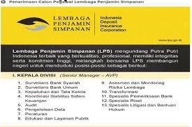 Inilah lowongan kerja bank terbaru di bali 2021. Lowongan Kerja Di Lps Pendaftaran Ditutup 9 Desember Kabar24 Bisnis Com