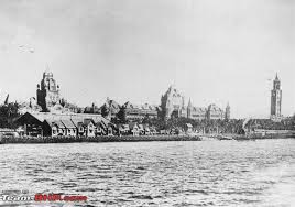 Churchgate station with sea view from ...