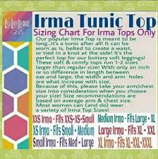 Lularoe Size Chart Irma Www Bedowntowndaytona Com