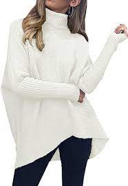 Casual long sleeve tops, crew neck, ballon sleeve with lace arms, knit top, solid, raglan shirt, loose fit t shirts long sleeve shirt with lace design, provides a flattering and elegant look. Buy Caracilia Womens Turtleneck Long Sleeve Sweater Irregular Hem Casual Pullover Knit Tops Online In Taiwan B07xcvpf39