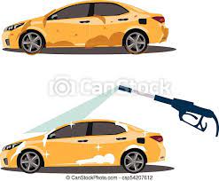 Can someone please give me an indication of how long it may take to exist fco airport following the arrival of an international. Cool On Dirty And Clean Car Vector Illustration Canstock