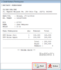 Fitur aplikasi kwitansi excel 1. Program Pembayaran Spp Sekolah Vb Net