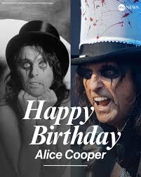 HAPPY BIRTHDAY: Rock singer Alice Cooper turns 76 today.  https://abcnews.visitlink.me/vOqAll