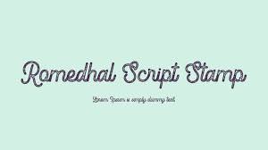 Onlinewebfonts.com is internet most popular font online download website,offers more than 8,000,000 desktop and web font products for you. Romedhal Script Stamp Font Download Free For Desktop Webfont