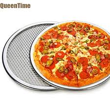 Fiesta Queentime Non Stick Pizza Pan With Holes Round Pizza Tray In Multi Size Aluminum Pizza Stones For Baking Kitchen Cooking Tools 15 Inch Pizza Stone Tray Bakes Cooking