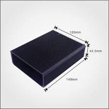 custom black anodized aluminum extruded
