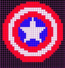 Alysdrawings Cap Shield Knitting Pattern Minecraft Pixel Art Pixel Art Pattern Graph Paper Art Lego Mosaic