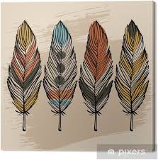 Learn how to draw a realistic feather in this lesson. Hand Draw Feather Set Canvas Print Pixers We Live To Change