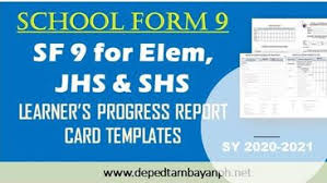 It's required of all employees and they must include supporting documentation as proof. School Form 9 Sf9 Learner S Progress Report Card Templates Deped Tambayan