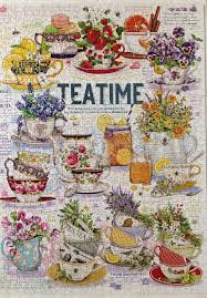 Cobble hill 500 piece jigsaw puzzles are sold online in a variety of images from wildlife animals, hobbies, crafts, scenic landscapes, vintage cars, and more. Teatime Jigsaw Puzzle