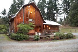 Costs of barn home conversions (and homes in general) are a very difficult task to determine as so much depends on how big it is and what you put into your home. Old Barn On Whidbey Island Converted Into Stunning Home For Entertaining