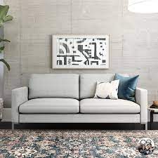 The new sofa is a good. Buy Queer Eye Fabry Modern Sofa Couch Living Room Furniture Grey Online In Taiwan 793740727