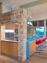 Who doesn't enjoy a bottle of beer every now and then? Blue Backlit Glass Bar Top Modern Kitchen Design Backsplash Com