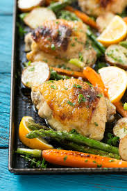 Lemon Thyme Chicken With Vegetables Dinner At The Zoo Asparagus Recipes Healthy Lemon Thyme Chicken Asparagus Recipe