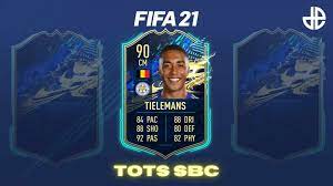 Latest fifa 21 players watched by you. How To Complete Tielemans Fifa 21 Tots Sbc Solutions Cost Dexerto