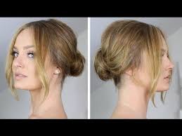 Secure the ends with pins. Easy Chic Low Chignon Bun Hair Tutorial Youtube