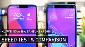 91mobiles.com is the largest gadget research site in. Huawei Nova 3i Vs Samsung A7 2018 Speed Test Zeibiz Youtube