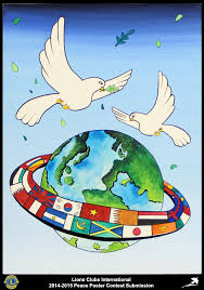 2014 15 Lions Clubs International Peace Poster Competition Submission From Daejeon Mokhwa Lions Club In Korea Peace Drawing Drawing Competition Poster On Peace
