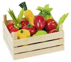 Jouet D Imitation En Bois Tildo Caisse Produits Frais œufs Et Laitages Fruits Et Legumes Caisses De Fruits Cagette