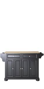 Kitchen islands with seating 60x30x36 seating inc pearl. Amazon Com Crosley Furniture Alexandria Full Size Kitchen Island With Stainless Steel Top Black Kitchen Islands Carts