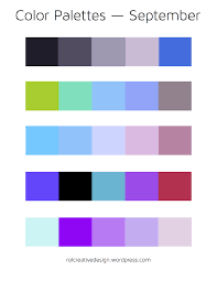 Colors Of The Month September Color Color Set Color Schemes