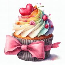 Valentines Day Cupcakes Clipart, 12 Jpg ...