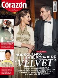 A miguel non servono i bicipiti che debordano bello però è bello, come l'alberto di velvet: Paula Echevarria Miguel Angel Silvestre Velvet Miguel Angel Silvestre And Paula Echevarria Hoy Corazon Magazine 16 March 2014 Cover Photo Spain