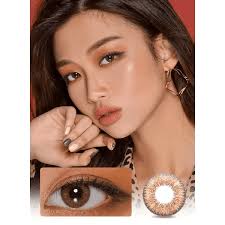 Lensvery Rich Ann Shine Brown 13mm Contact Lenses (6-Pack)