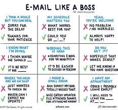 An Organized Chart For Emailing Like A Boss Thank You Danidonovan For This Kick Tool For Professionals Writing Skills English Writing Skills Work Goals