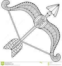 Arco y flechas dibujo para colorear. Competidora De Arco Y Flecha Para Colorear Arco Y Flecha Kiddicolour