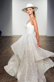 Our Favourite 2020 Wedding Ceremony Gown Tendencies From Ny Bridal Vogue Week Swanky Wedding Bridal Tulle Wedding Gowns