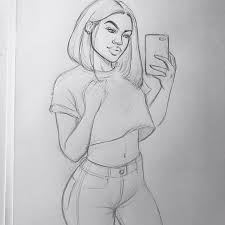 Didn T They Tell You That I Was A Savage Swipe To See Sketch Inspired By In Art Drawings Sketches Girl Drawing Sketches Art Drawings Sketches Simple