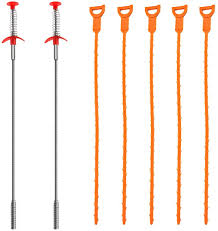 Simply insert the wand, rotate the handle, and remove the clog. Senhai 7 Pack Sewer Dredging Tools 20 Inch Hair Drain Clog Remover Drain Relief Auger Cleaning Tool 2 Stainless Steel And 5 Plastic Amazon Com