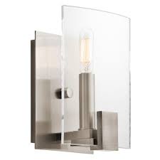 Wall Sconce 1lt Tlukw Wall Lights Glass Panel Wall Wall Sconces