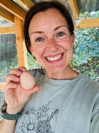 First egg from Easter Egger chicken