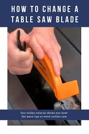 How To Change A Table Saw Blade Rockler In 2020 Table Saw Blades Table Saw Saw Blade