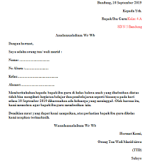 Contoh surat izin adalah sebuah surat yang dibuat dengan tujuan untuk meminta izin kepada penerima bahwa sang pengirim memiliki hajat / acara tertentu sehingga tidak bisa hadir atau melaksanakan kegiatan seperti biasanya. Contoh Surat Izin Tidak Masuk Sekolah Karena Ada Keluarga Yang Meninggal Fahmifebi