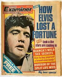 National Examiner Magazine ELVIS PRESLEY Lost A Fortune Issue October 18  1977