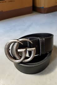 Black And Silver Gucci Belt Gucci Silver Tone Brass Buckle Belt Gg Logo Black Leather Belt Silver Gucci Belt Black Leather Belt Belt