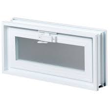 Replacing basement windows with egress windows: Clearly Secure 15 1 2 In X 7 3 4 In X 3 1 8 In Hopper Vent For Glass Block Windows Hv168a The Home Depot Glass Block Windows Glass Block Basement Windows Glass Block Window
