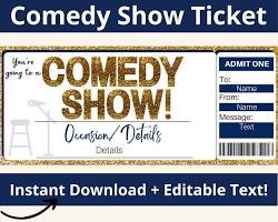 Image of tickets to a comedy show