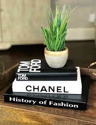 Fashion Designer Book Labels Coffee Table Books Decor Chanel Book Decor Book Decor