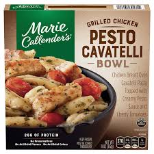 A marie callender frozen food recall has been issued following a salmonella outbreak that has sickened at least eight people. Marie Callender S Grilled Chicken Pesto Cavatelli Bowl Frozen Pasta Meals 11 Oz Chicken Turkey Meals Meijer Grocery Pharmacy Home More