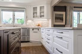 All cabinets are assembled and ready to install, allowing you the hardware and finish of your choice. 5 Piece Vs Slab Drawer Front Puzzle Kitchen Cabinets